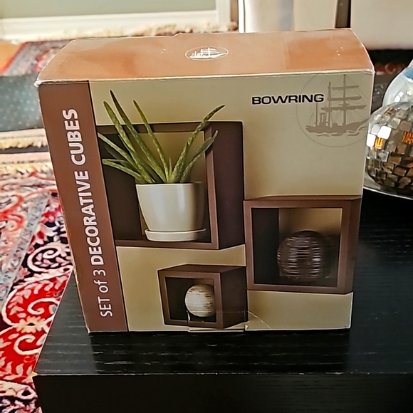 Set of 3 decorative cubes - Picture 1 of 1